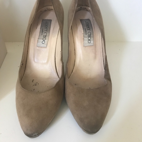 Jimmy Choo Aimee Pumps in Suede Luggage (37) - Picture 2 of 8